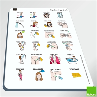 Pige hygiejne 1 - Piktogram ark